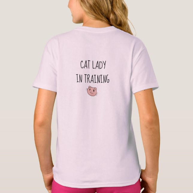 Camiseta Gato rosa (Verso)
