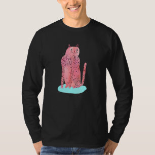 Camiseta Gato Rosa Para Gatos Mãe Gatinho Adorável Senhora