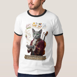 Camiseta Gato Russian Blue Vivaldi: Um Legado Vibrante