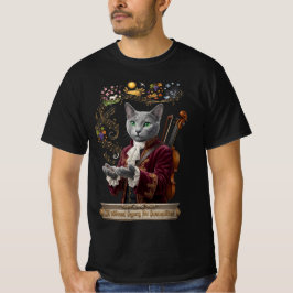 Camiseta Gato Russian Blue Vivaldi: Um Legado Vibrante