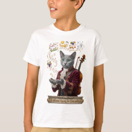 Camiseta Gato Russian Blue Vivaldi: Um Legado Vibrante