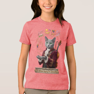 Camiseta Gato Russian Blue Vivaldi: Um Legado Vibrante