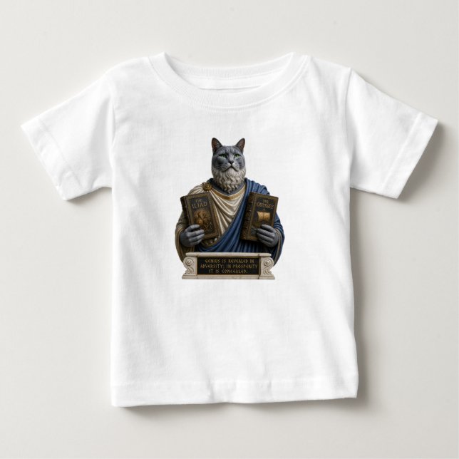Camiseta Gato Russo Azul Homer (Frente)