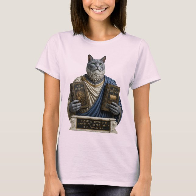 Camiseta Gato Russo Azul Homérico (Frente)