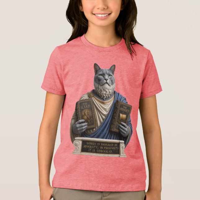 Camiseta Gato Russo Azul Homérico (Frente)