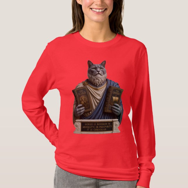 Camiseta Gato Russo Azul Homérico (Frente)