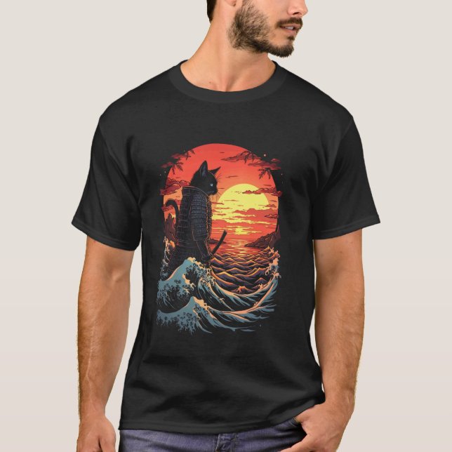 Camiseta Gato Samurai (Frente)