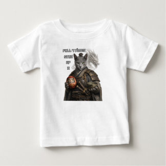 Camiseta Gato Samurai Azul Russo