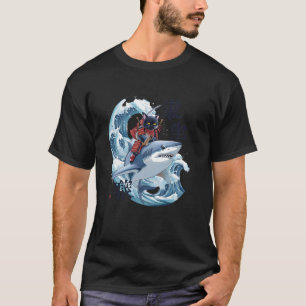 Camiseta Gato Samurai Ninja Gato Japonês Tubarão Kanagawa N