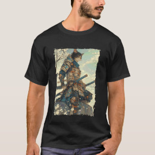 Camiseta Gato Samurai - Poder do Guerreiro Japonês Katana 2