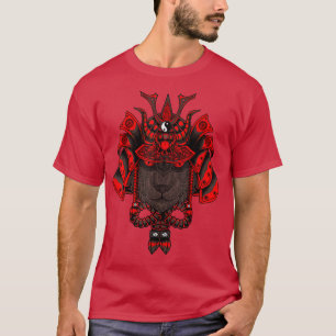Camiseta gato samurai preto 