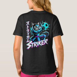 Camiseta Gato Samurai Striker Cyberpunk para Jogadores de F
