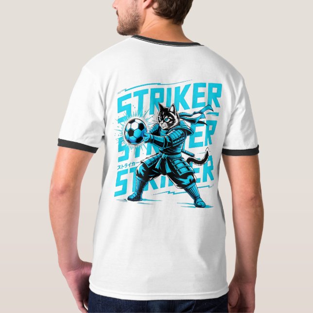 Camiseta Gato Samurai Striker Elétrico - Para Atletas (Verso)