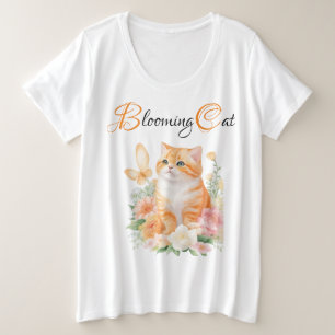 Camiseta Gato Sangrento: Laranja e Brancos