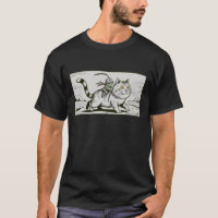 Gato Sapo Meme Medieval Vintage Engraçado 