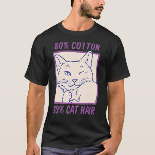 Camiseta Gato Sarcasmo Cabelo de Gato Problema Comum do Do