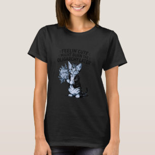 Camiseta Gato Sarcástico Fofo Queime a Oligarquia