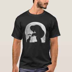 Camiseta Gato Sasquatch Do Pé Grande Da Mão Divertida