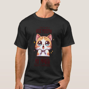 Camiseta Gato Sassy Minha Boca Não Coopera Felino Divertido