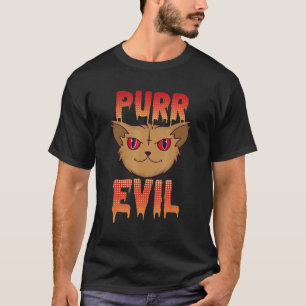 Camiseta Gato Satanás Lúcifer Malvado Ronrona