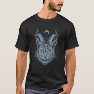 Camiseta Gato Satanás Lucipurr Demoníaco Malvado Gatinho Sa