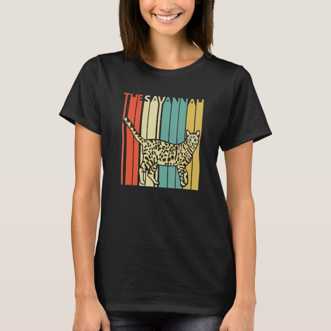 Camiseta Gato Savannah Fofo (Frente)
