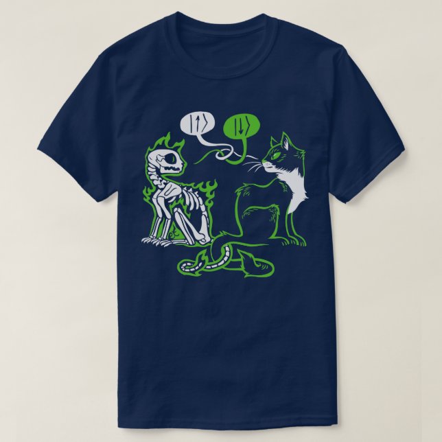 Camiseta Gato Schrodingers (2) (Frente do Design)