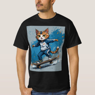 Camiseta gato se diverte