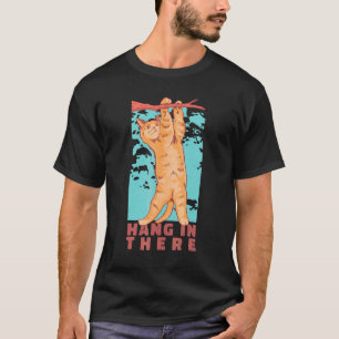 Camiseta Gato Segurando Na Ramo De Árvore Gato Fica Pawsiti