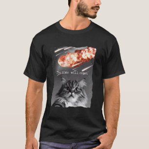 Camiseta Gato Selfie, Dia do Impacto de Meteorito, Meme de