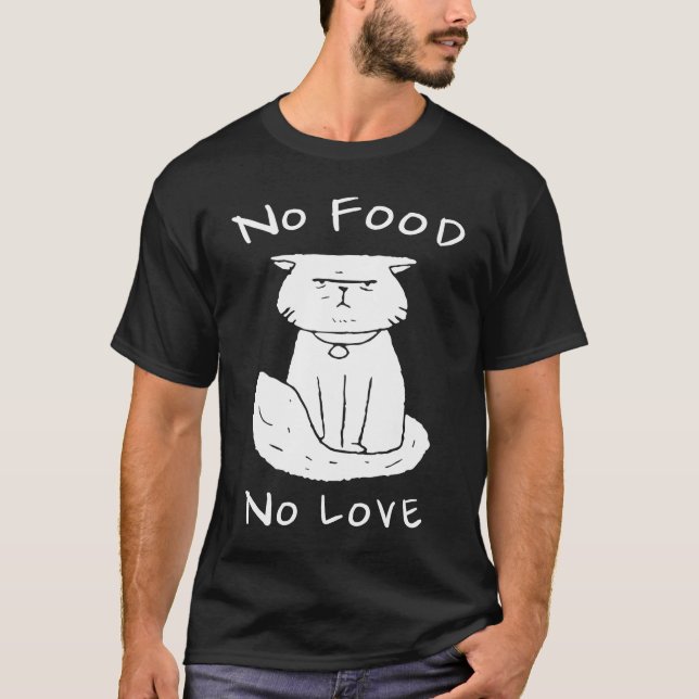 Camiseta Gato Sem Comida Sem Amor (Frente)