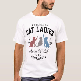 Camiseta Gato Sem Fios Meninas Social Club Kamala 2024