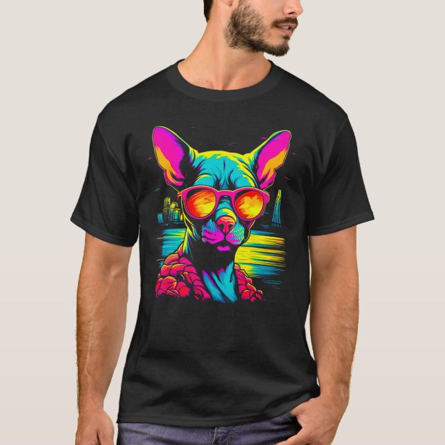 Camiseta Gato Sem Pelo Sphynx Verão (Frente)