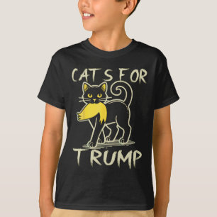 Camiseta Gato Senhoras Para Donald Trump 2024 Eleições Sarc