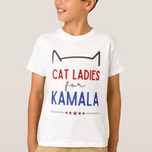 Camiseta Gato-Senhoras Para O Tarado De Gato De Kamala Engr