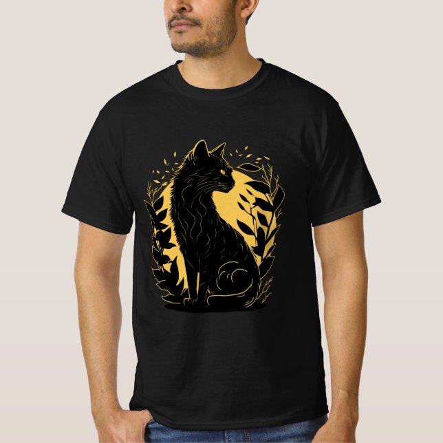Camiseta Gato Sentado (Frente)