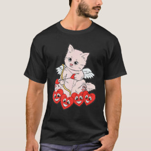Camiseta Gato Seta Coração Dia dos Namorados Fofo Gatinho G