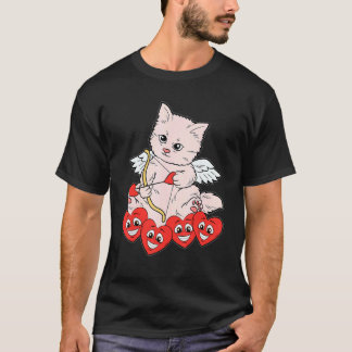 Camiseta Gato Seta Coração Dia dos Namorados Fofo Gatinho G