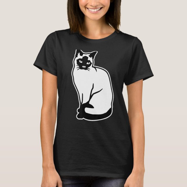 Camiseta Gato siamês (Frente)