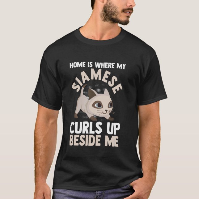 Camiseta Gato Siames (Frente)