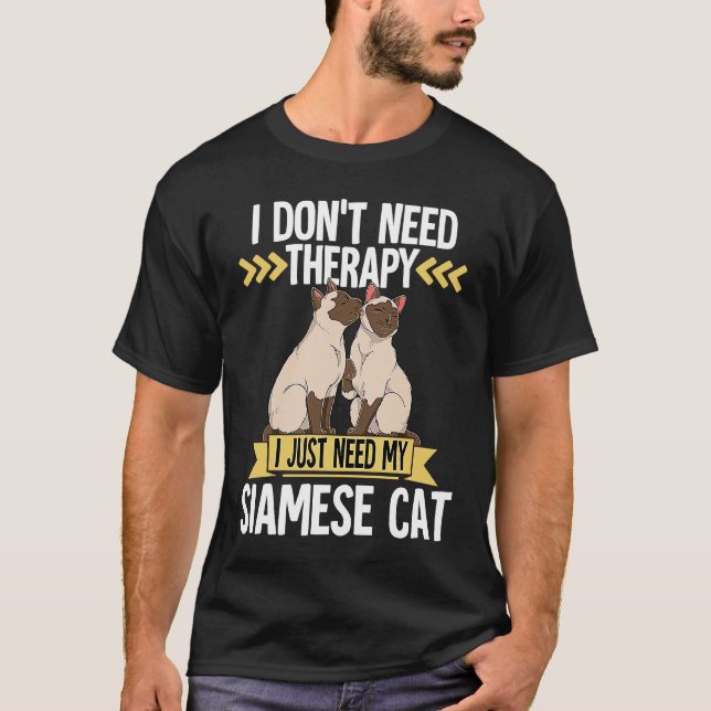 Camiseta Gato Siames 3 (Frente)