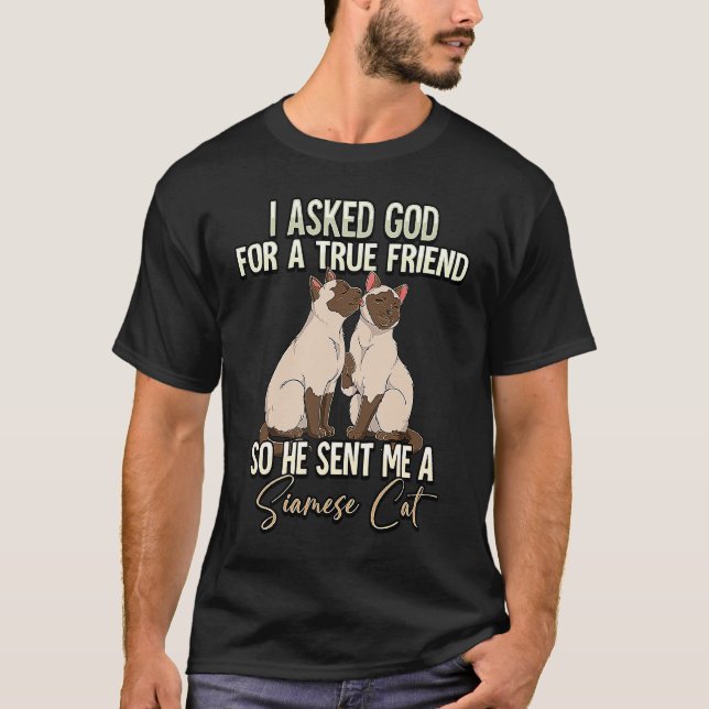 Camiseta Gato Siames 6 (Frente)