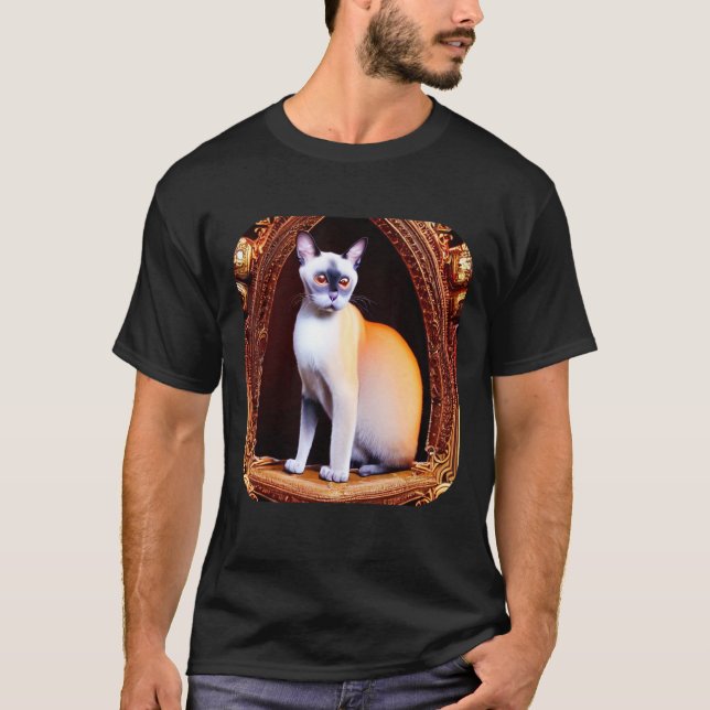 Camiseta gato siamês 7 (Frente)