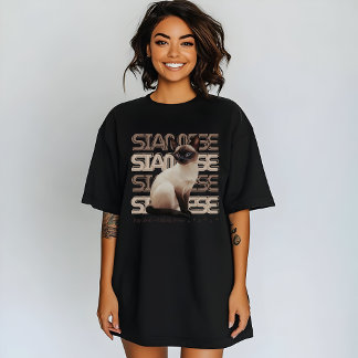 Camiseta Gato Siamês, Cozy Minimalista, Purfect Meow