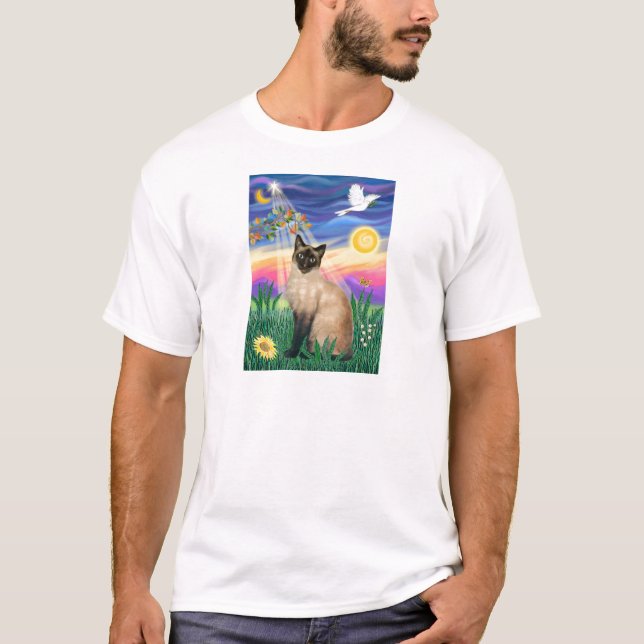 Camiseta Gato Siames - Crepúsculo (Frente)