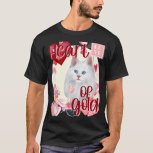 Camiseta Gato Siames do Dia dos Namorados Simplesmente Fofo