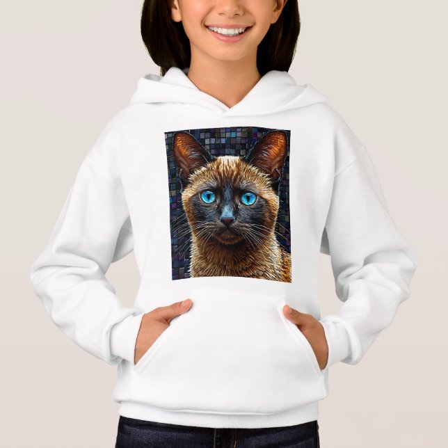 Camiseta Gato siamês fofo (Frente)