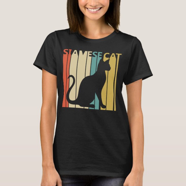 Camiseta gato siamês  gato siamês (Frente)