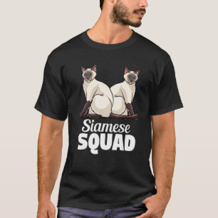 Camiseta Gato Siames Presente Para Mulheres Homens Crianças