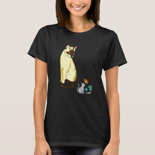 Camiseta Gato Siames Sentado Gatinho Siames Sunflower Fragr